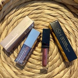 Bundle of 2 Glamorous Liquid Eyeshadows from Manna Kadar & ISH Brand New NIB